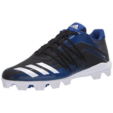 Imagem de adidas Tênis de beisebol masculino Afterburner 6 Grail Md Cleats, Core Black/Ftwr White/Collegiate Royal, 43