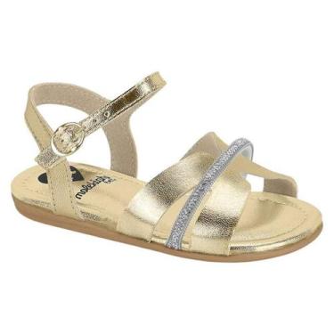Imagem de Sandália Molekinha Casual - Infantil, Dourado, 23