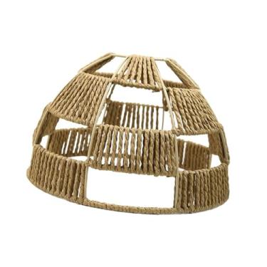 Imagem de Generic Abajur de corda de papel trançado, acessório para luminária pendente, capa para abajur para quarto e sala de estar.