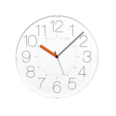 Imagem de Relógio de parede Relógio de parede minimalista com fonte grande, silencioso, para sala estar, alimentado por bateria para decoração de casa