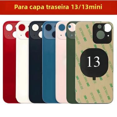 Imagem de Capa De Vidro Traseiro Para iPhone 13/13 Mini, Tampa De Bateria Com Gr