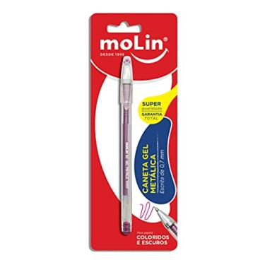 Imagem de Molin Caneta Gel Metallic - 0,7mm - Tinta Rosa - Blister com 1 Unidade