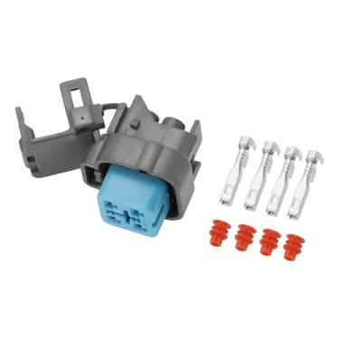 Imagem de Hihaha Plugue conector de chicote de bomba de combustível para Honda Civic 2006-2011 / conector terminal de fio fêmea interno/plástico impermeável série de 2,2 mm / 1 conjunto cinza 4 pinos