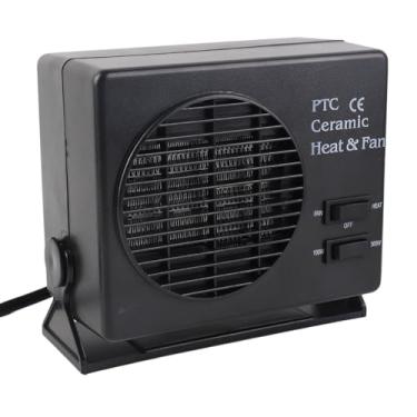 Imagem de VBESTLIFE Aquecedores de Carro Portáteis para Veículos para o Inverno, Aquecedor de Carro de 12V, Aquecedor de Isqueiro de 300W para Descongelador e Desembaçador de Pára-brisa de Carro
