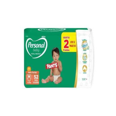 Imagem de Fralda Descartável Personal Baby Total Protect Pants M 52 Unidades