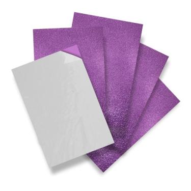 Imagem de Placa EVA Brilho Adesiva Seller 60x40cm 1,5mm  5 Unidades, Glitter, At