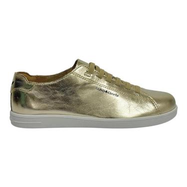 Imagem de Tênis Cravo e Canela Pietra Casual 1466CC Couro Metalizado Ouro Light-Feminino