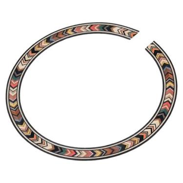 Imagem de Mosaico Roseta Artesanal Luthieria Para Violão Viola Caipira 110mm - R