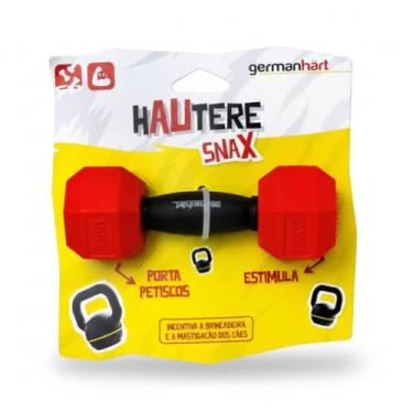 Imagem de Haltere Brinquedo Para Cachorro Estímulo Mental com Ração e Petisco