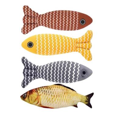 Imagem de Brinquedos Peixe Para Gatos,Brinquedo Para Exercício E Companhia Calmante | Brinquedo Para Gato Entediado,Para Quarto Sala Jardim Portes Pequeno Médio Grande