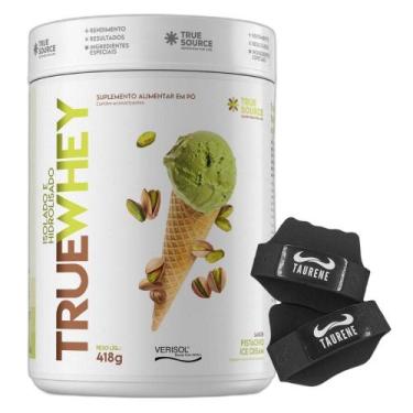Imagem de True Whey Isolado Pistache Ice Cream 418G Luva - True Source
