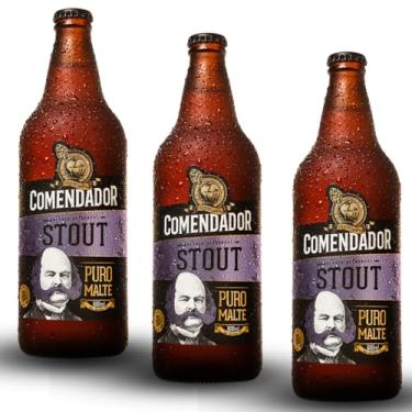 Imagem de Cerveja Comendador Stout 600ml - 3 unidades
