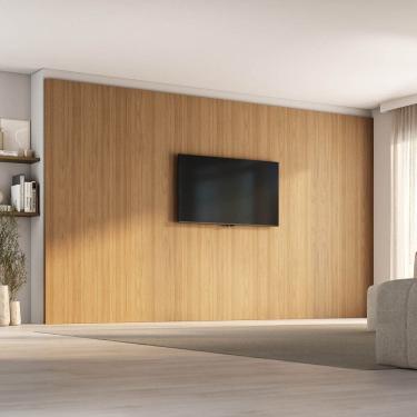 Imagem de Painel para Tv até 86 Polegadas 400x230cm Liso Aruá Cabecasa Madeiraoriginals Jatoba