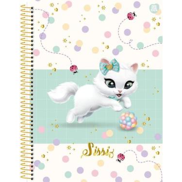 Imagem de Caderneta (Pequena) de Anotações Espiral 1/8 Gatinha Sissi 80 Folhas C