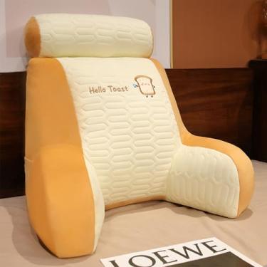 Imagem de CYTJHMD Almofada de leitura para cama, almofada confortável, removível, encosto macio, multifuncional, apoio para as costas para relaxar assistindo TV, brindes, 60 x 50 cm