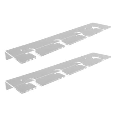 Imagem de GLOGLOW Necessidades Diárias Suporte para Copos de Vinho, Suporte Suspenso que Economiza Espaço para 8 Copos Com Haste, Transparente, 14,8 X 3,5 X 1,2 Polegadas, para Cozinha e Bar Montado na Parede