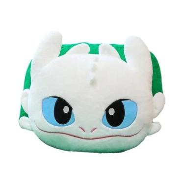 Imagem de Brinquedo De Pelúcia Dragão Preto Grande E Dragão Branco, Almofada Con