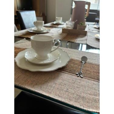 Imagem de Jogo Americano 07 PeçAs. ContéM 06 Lugares E 01 Trilho De Mesa, Tecido AlgodãO.(JGAM18)