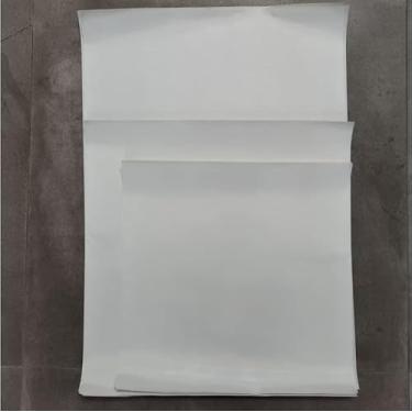 Imagem de KVMORZE Pacote com 6 folhas virgens PTFE brancas, vários tamanhos, folhas de teflon prensadas, placas de plástico antiaderentes de 1/40.6 cm de espessura para prensagem de aplicações, transferência de