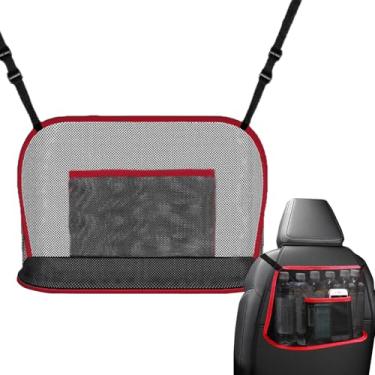 Imagem de Organizador de Malha para | Saco Multifuncional | De Rede Para Armazenamento No Encosto Do | Para Garrafa De Água -Chuva Caixa De Lenços Viagem Passeio E Família