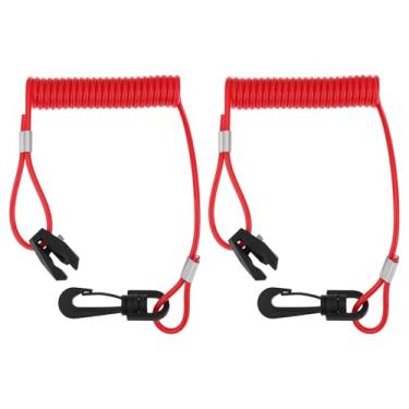 Imagem de Briny River 2 cordões para interruptores de emergência para barcos compatíveis com Johnson, compatível com Evinrude OMC Sierra MP28880