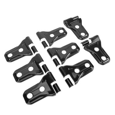 Imagem de HUIOP Guarnição da Capa Protetora da Dobradiça Porta, Elegante Substituição Guarnição Tampa Dobradiça Porta Lateral para JL JLU Unlimited Sport Sahara Freedom, Oferece (Preta)