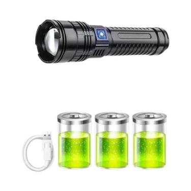 Imagem de Lanterna Tática LED 800W 10000LM Com Bateria Embutida De 15000mAh, Hol