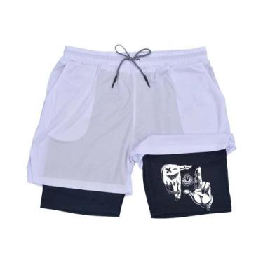 Imagem de Shorts Masculinos De Secagem Rápida 2 Em 1 Para Corrida, Exercícios E 