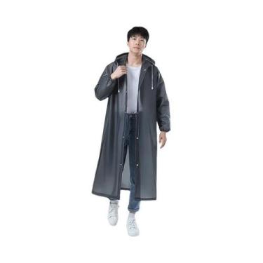 Imagem de Capa De Chuva Unissex Impermeável E Reforçada Com Capuz Para Caminhada