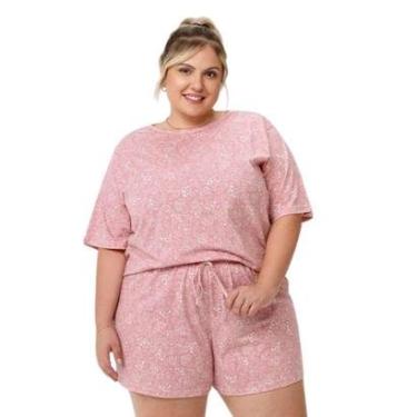 Imagem de Pijama Cropped Manga Curta e Short Plus Size Zee Rucci-Feminino