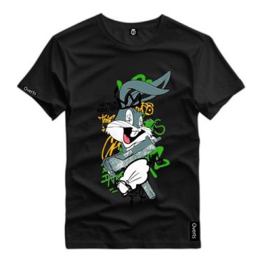 Imagem de Camiseta Estampada Masculina Pernalonga Black Style Personagem Desenho