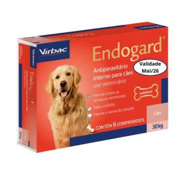Imagem de Vemífugo Endogard Para Cães De 30kg - 6 Comprimidos Virbac