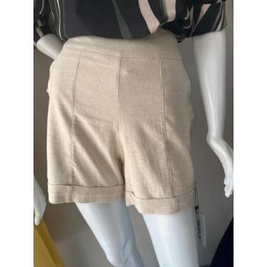 Imagem de Short social feminino marca D'verás estilo alfaiataria 