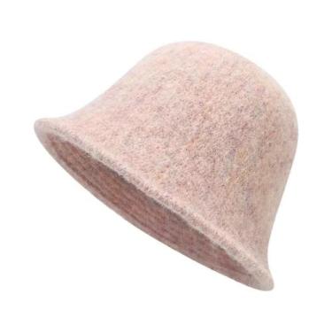 Imagem de Chapéu De Feltro Vintage Feminino Estilo Britânico Retro Panama Cap De