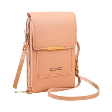 Imagem de Bolsa De Celular Com Tela Sensível Ao Toque Para Mulheres, Porta-Cartõ