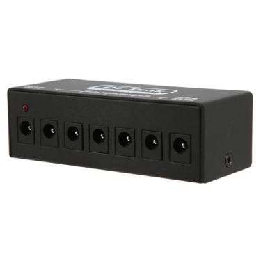 Imagem de RiToEasysports Fonte de Alimentação de Pedal, 6 Fonte de Alimentação de Saída Isolada de 9V DC para Pedais de Guitarra 100-240V (Plugue UE 100 a 240V)