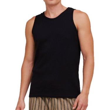 Imagem de Camiseta Regata Masculina Hering 015m, Preto, G