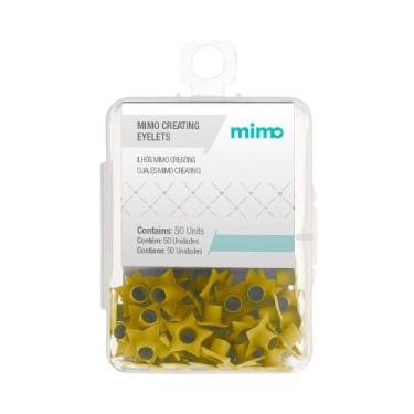 Imagem de Ilhós Mimo Creating - Estrela - Amarelo Candy - 4,5 mm - 50 Unids