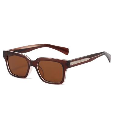 Imagem de Óculos de Sol UV400 - Armação em Jelly Color Combinando para Homens e Mulheres, Esportivos, para Corrida, Ciclismo e Atividades ao Ar Livre, Marrom