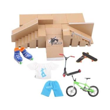 Imagem de Conjunto De Rampas Para Mini Skate De Dedo DIY Para Crianças, Presente
