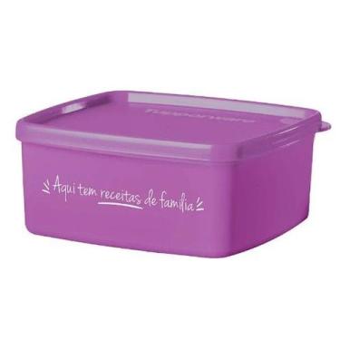 Imagem de Jeitosinho 400ml Roxo "Aqui tem receitas de família" Tupperware