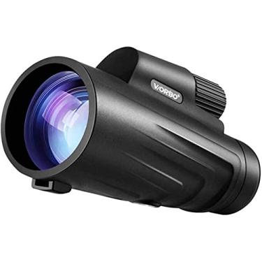 Imagem de pcagfaajmh Monóculos de telhado 12 x 50 com estrutura de metal preenchida com nitrogênio à prova d'água FMC grande angular grande telescópio ocular grande conforto de observação