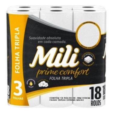 Imagem de Kit c/ 2 Papel Higienico Folha Tripla Prime Confort Mili - Mili S.A.