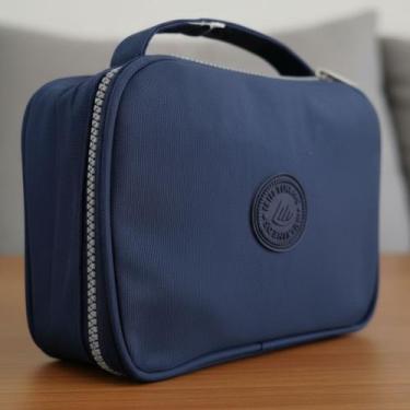 Imagem de Estojo Box Organizador Escola Grande Masculino Feminino Liso - Sem mar