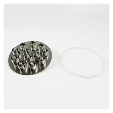 Imagem de Conjunto de placa bolha 304 de aço inoxidável de 15 cm com tampa de transbordamento para flange de 154 mm OD 167 mm, coluna de refluxo