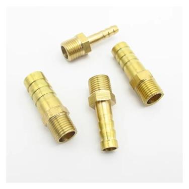 Imagem de 1 peça 4 mm 6 mm 8 mm 10 mm 12 mm Mangueira Barb x 1/20.3 cm BSP Rosca macho latão tubo farpado encaixe conector conector adaptador acoplador (10 mm)