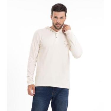 Imagem de Camiseta Masculina Manga Longa Com Capuz Diametro Bege-Masculino