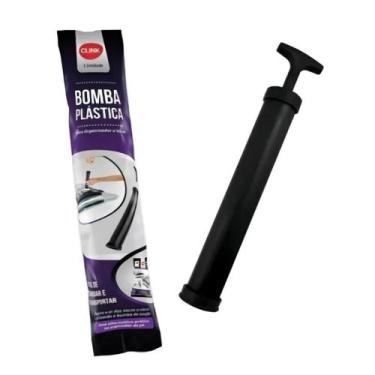 Imagem de Bomba Tira Suga Ar Saco À Vácuo Viagem Roupa Cor Preta Clink