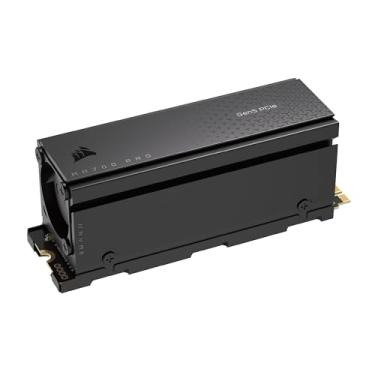 Imagem de Corsair MP700 PRO com refrigerador de ar 1 TB M.2 PCIe Gen5 x4 NVMe 2.0 SSD – M.2 2280 – Leitura sequencial de até 11.700 MB/s – TLC NAND de alta densidade – Preto
