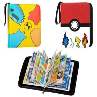 Imagem de Fichário Card Game 400 espaços 50 folhas VERMELHO com zíper - BUNNY